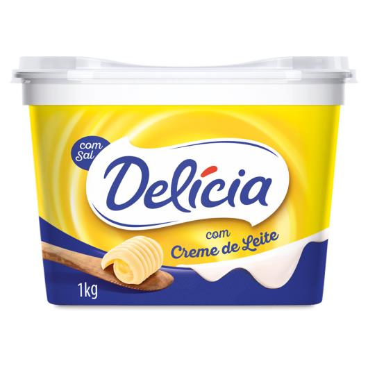 Margarina com Sal Delícia + Sabor e Cremosidade Pote 1kg Embalagem Econômica - Imagem em destaque