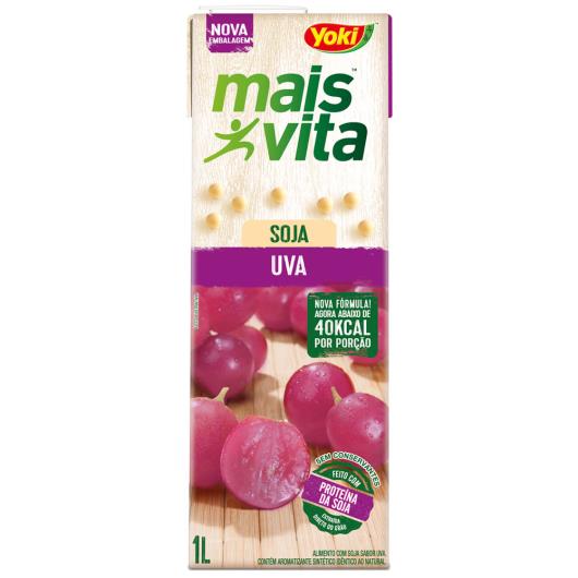 Alimento de soja Yoki mais vita sabor uva  1L - Imagem em destaque
