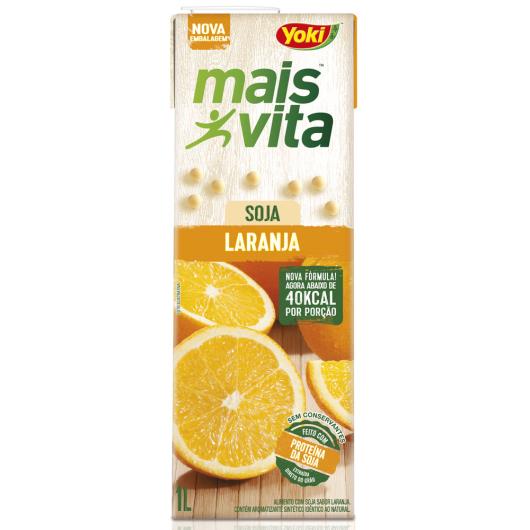 Bebida de soja Yoki mais vita sabor laranja 1L - Imagem em destaque