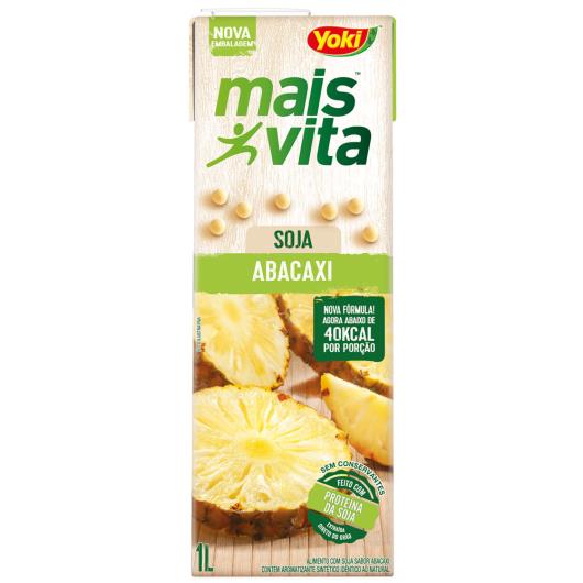 Bebida de soja Yoki mais vita sabor abacaxi 1L - Imagem em destaque