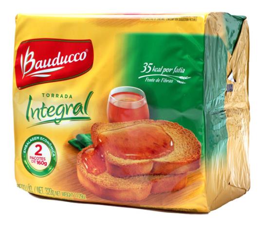 Torrada Bauducco integral embalagem cconômica  320g - Imagem em destaque
