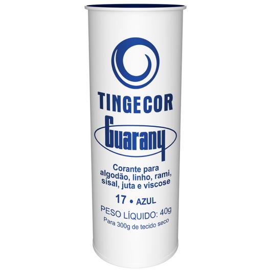 Corante Para Roupa Guarany Tingercor Azul 40g - Imagem em destaque