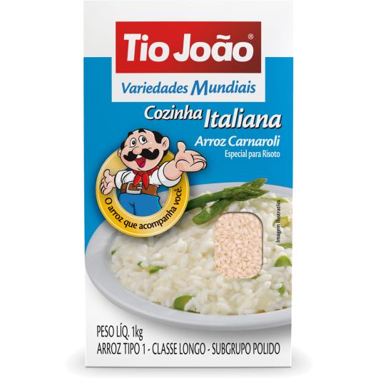 Arroz Carnaroli cozinha italiana Tio João 1kg - Imagem em destaque