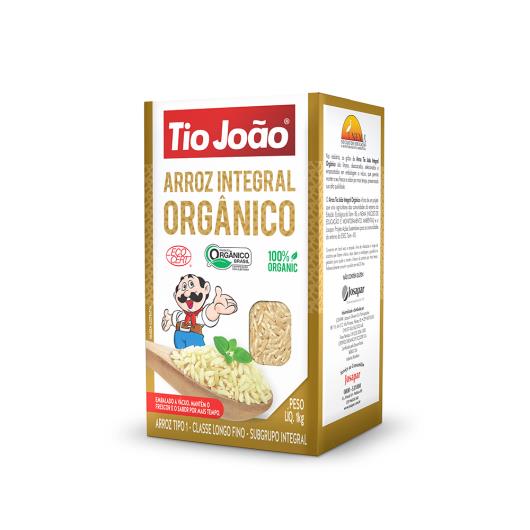 Arroz Integral Orgânico Tio João (não parboilizado) tipo1 1kg - Imagem em destaque