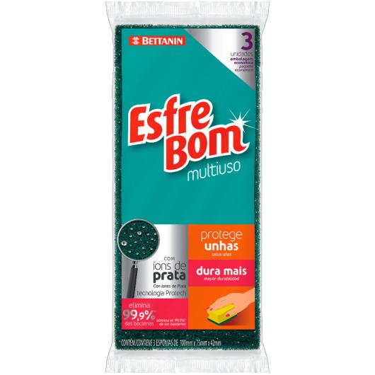 Esponja Esfrebom protege as unhas Bettanin com 3 unidades - Imagem em destaque