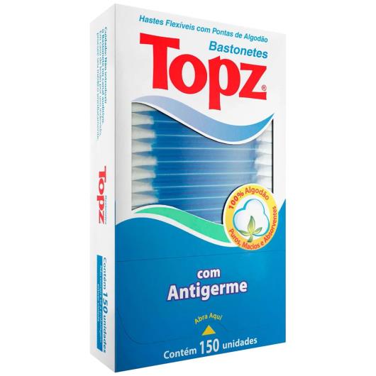 Hastes flexíveis com antigermes Topz 150 Unidades - Imagem em destaque