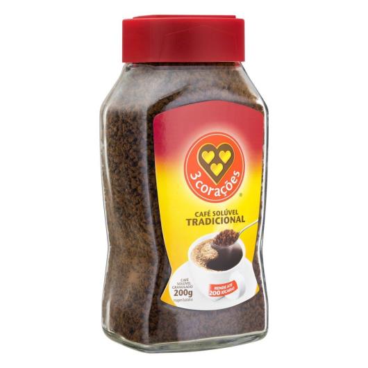 Café Três Corações Solúvel Granulado Tradicional Vidro 200G - Imagem em destaque