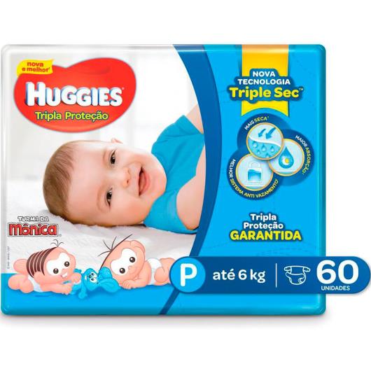 Fralda HUGGIES Tripla Proteção P - 60 Fraldas - Imagem em destaque