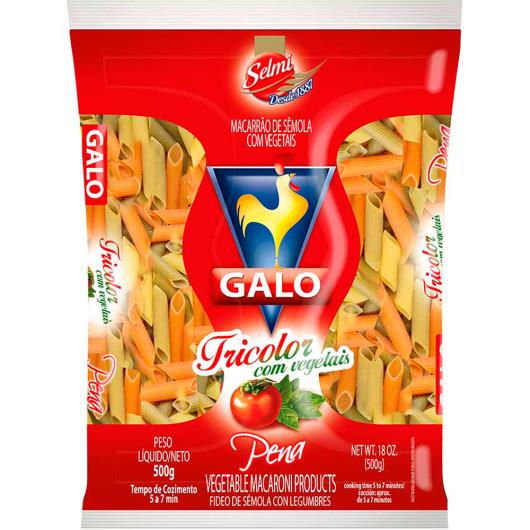 Macarrão Galo Penne Tricolor com Vegetais 500g - Imagem em destaque