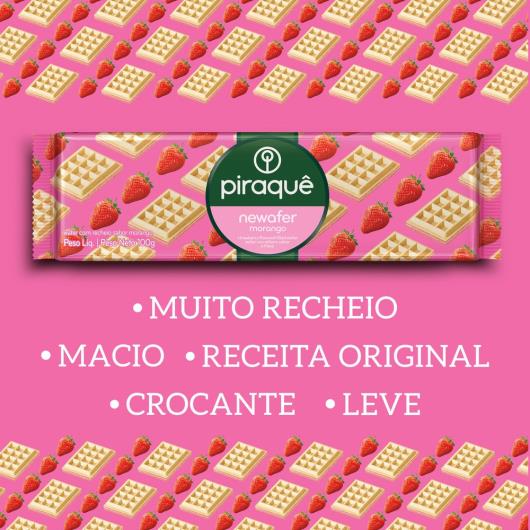 Wafer Piraquê Newafer morango 100g - Imagem em destaque