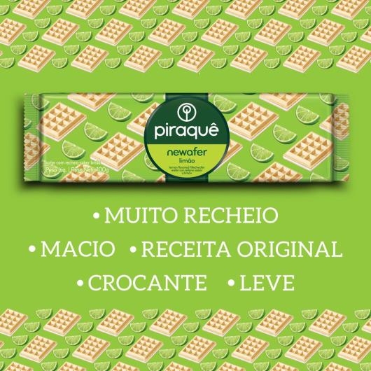 Wafer Piraquê Newafer Limão 100g - Imagem em destaque