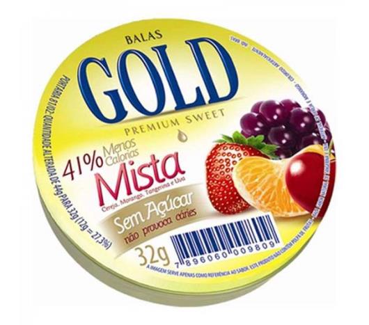 Bala Gold mista Diet lata 32g - Imagem em destaque