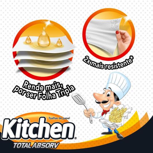 PAPEL TOALHA KITCHEN TOTAL ABSORV 100 FOLHAS - Imagem em destaque