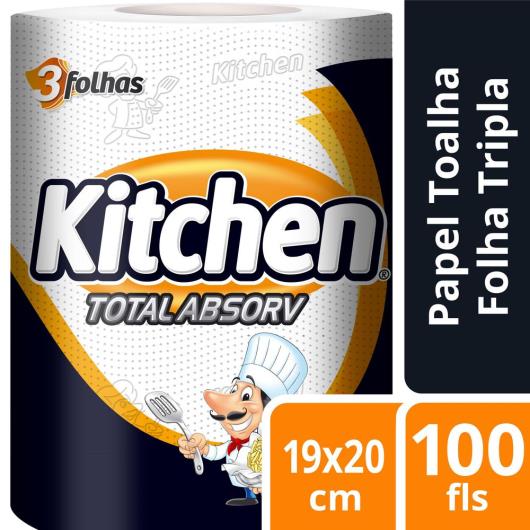 PAPEL TOALHA KITCHEN TOTAL ABSORV 100 FOLHAS - Imagem em destaque