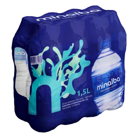 Água mineral Minalba sem gás PACK com 8 unidades 1,5L - Imagem em destaque