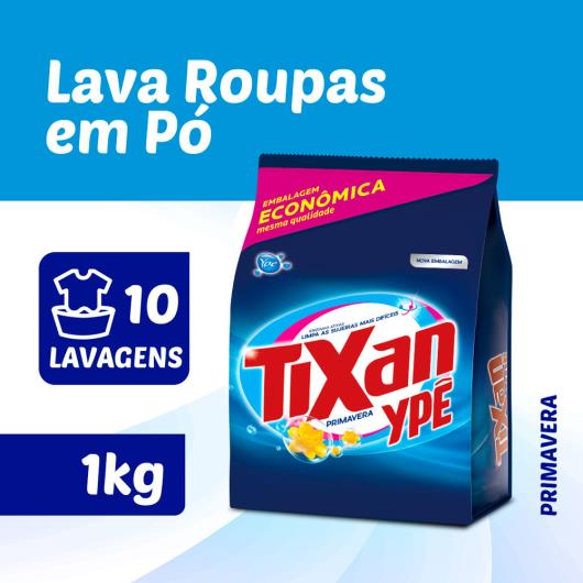 LAVA ROUPAS EM PÓ TIXAN YPÊ PRIMAVERA SACHÊ 1kg - Imagem em destaque