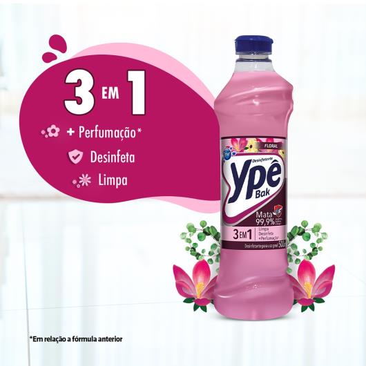 Desinfetante Ypê Bak floral 500ml - Imagem em destaque