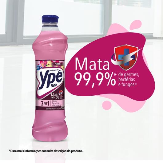 Desinfetante Ypê Bak floral 500ml - Imagem em destaque