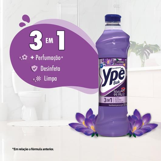 Desinfetante Ypê Bak lavanda 500ml - Imagem em destaque