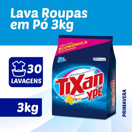 Lava Roupas em pó Tixan Ypê Primavera 3kg - Imagem em destaque