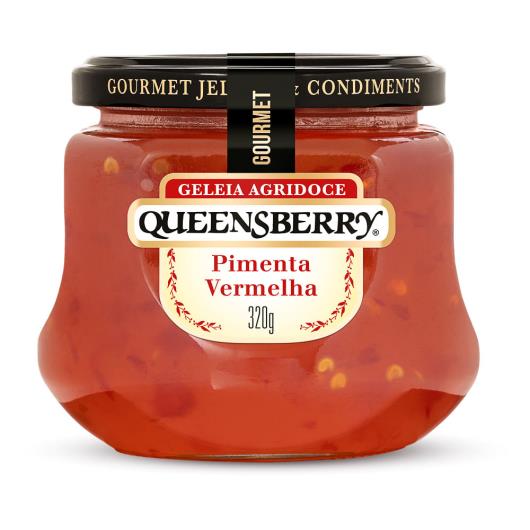 Geleia Queensberry gourmet sabor pimenta vermelha 320g - Imagem em destaque