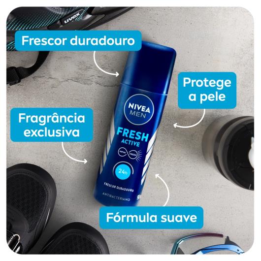 NIVEA Men Desodorante Spray Fresh Active 90ml - Imagem em destaque