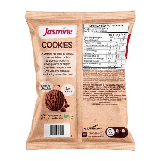 Biscoito Cookie Vegano Integral Chocolate com Gotas de Chocolate Jasmine Pacote 120g - Imagem em destaque