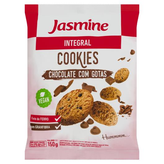 Biscoito Cookie Integral Cacau e Gotas de Chocolate Jasmine Pacote 150g - Imagem em destaque
