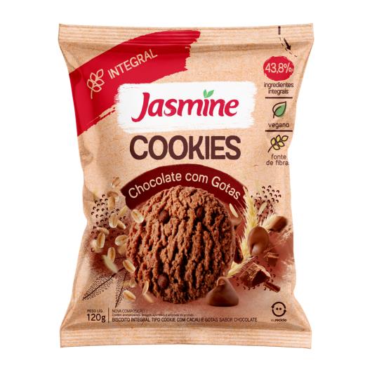 Biscoito Cookie Vegano Integral Chocolate com Gotas de Chocolate Jasmine Pacote 120g - Imagem em destaque