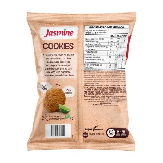 Biscoito Cookie Vegano Integral Limão Jasmine Pacote 120g - Imagem em destaque