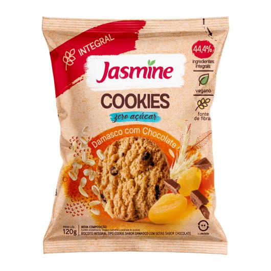 Biscoito Cookie Vegano Integral Damasco com Chocolate Zero Açúcar Jasmine Pacote 120g - Imagem em destaque