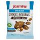 Biscoito Cookie Integral Damasco com Chocolate Zero Açúcar Jasmine Pacote 150g - Imagem 7896283001734.jpg em miniatúra