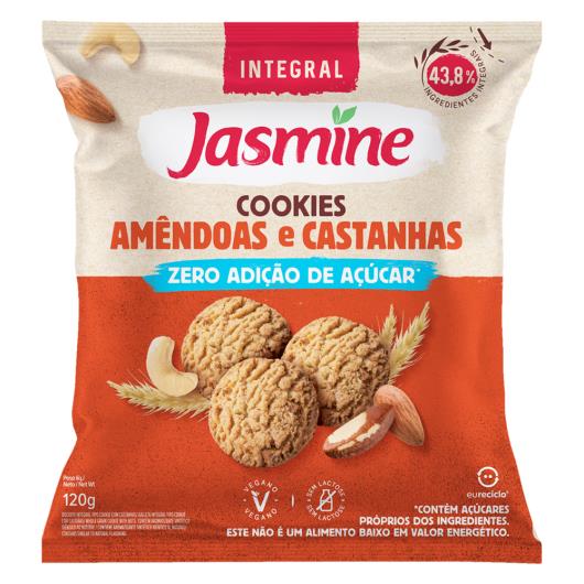 Biscoito Cookies Jasmine Amêndoas e Castanhas Zero Adição de Açúcar Pacote 120g - Imagem em destaque