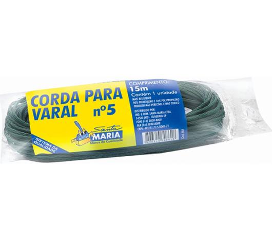 Corda para Varal plástica Santa Maria Nº5 15m - Imagem em destaque