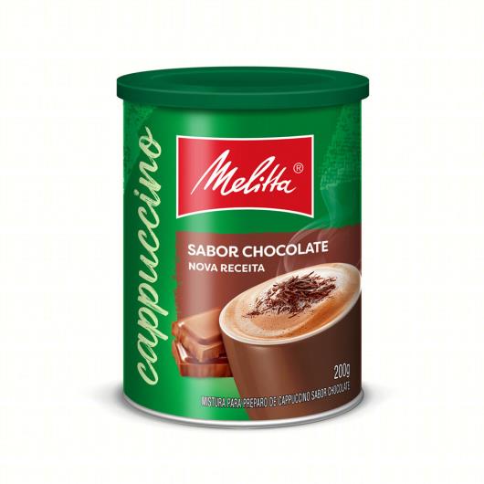 Cappuccino Solúvel Chocolate Melitta Lata 200g - Imagem em destaque