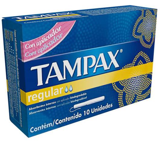 Absorvente interno Tampax médio regular 10 unidades - Imagem em destaque