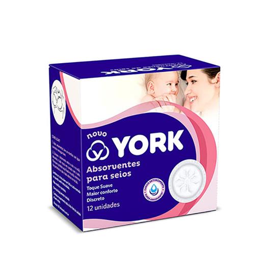 Absorvente para seios York 12 unidades - Imagem em destaque