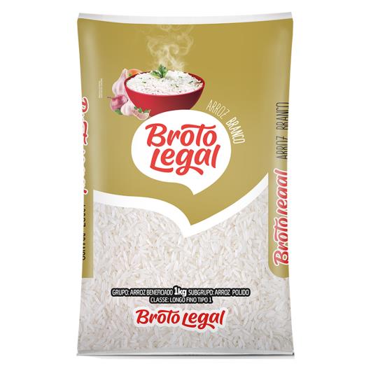 Arroz Branco Tipo 1 Broto Legal Pacote 1kg - Imagem em destaque