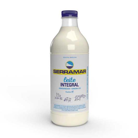 Leite Pasteurizado Homogeneizado Integral Serramar Garrafa 1l - Imagem em destaque