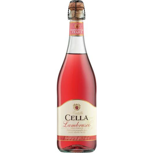 Vinho Italiano Rosé Lambrusco Cella 750ml - Imagem em destaque