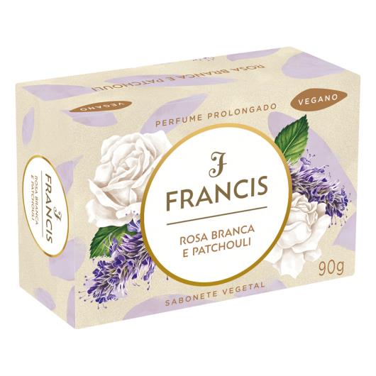 Sabonete Barra Vegetal Rosa Branca e Patchouli Francis 90g - Imagem em destaque