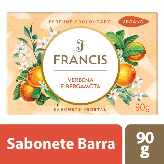 Sabonete Barra Vegetal Verbena e Bergamota Francis 90g - Imagem em destaque