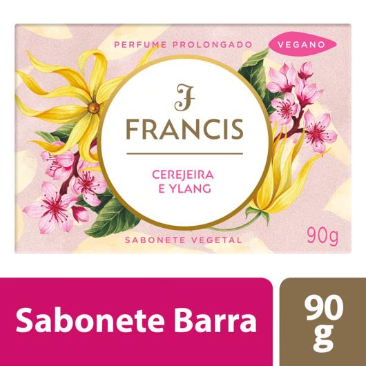 Sabonete Barra Vegetal Cerejeira e Ylang Francis 90g - Imagem em destaque