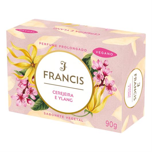 Sabonete Barra Vegetal Cerejeira e Ylang Francis 90g - Imagem em destaque