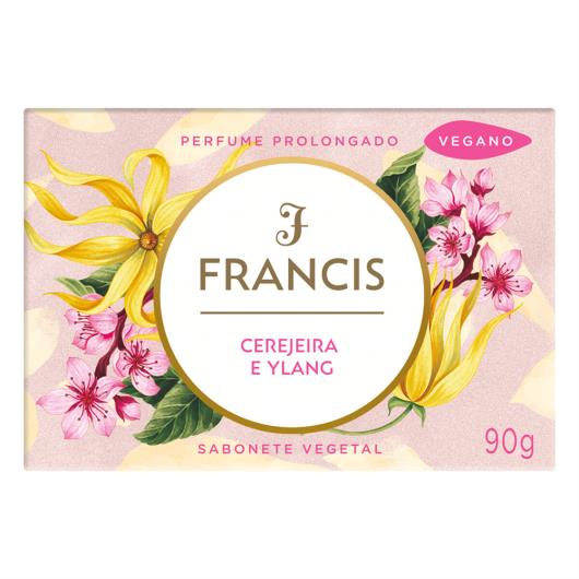 Sabonete Barra Vegetal Cerejeira e Ylang Francis 90g - Imagem em destaque