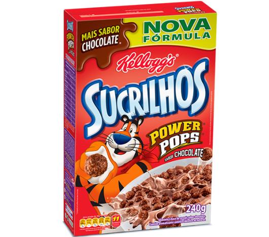 Cereal matinal Kellogg's Sucrilhos Power sabor chocolate 240g - Imagem em destaque