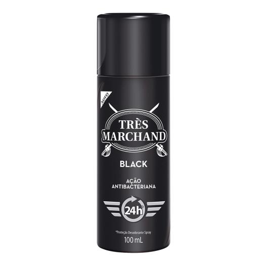 Desodorante Spray Très Marchand Masculino Black 100ml - Imagem em destaque