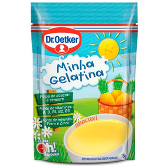 Gelatina em pó Oetker minha gelatina sabor abacaxi 75g - Imagem em destaque