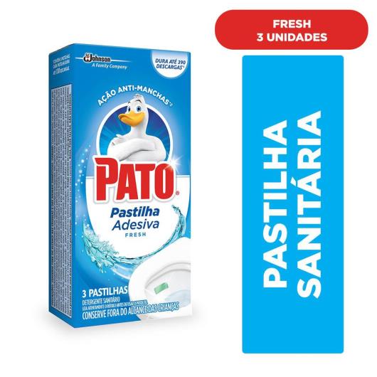 Desodorizador Sanitário Pato Pastilha Adesiva Fresh 3 unidades - Imagem em destaque