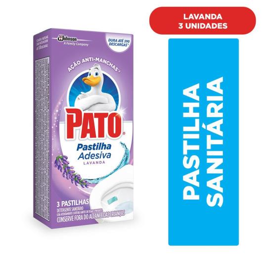 Desodorizador Sanitário Pato Pastilha Adesiva Lavanda 3 unidades - Imagem em destaque